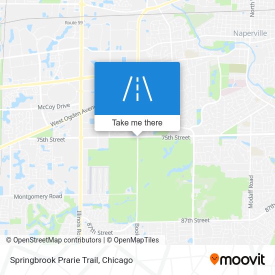 Mapa de Springbrook Prarie Trail
