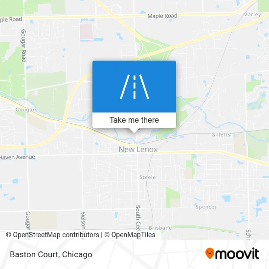 Baston Court map