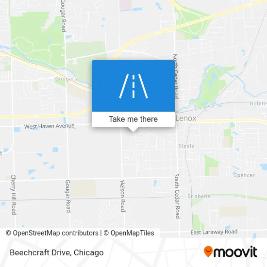 Beechcraft Drive map
