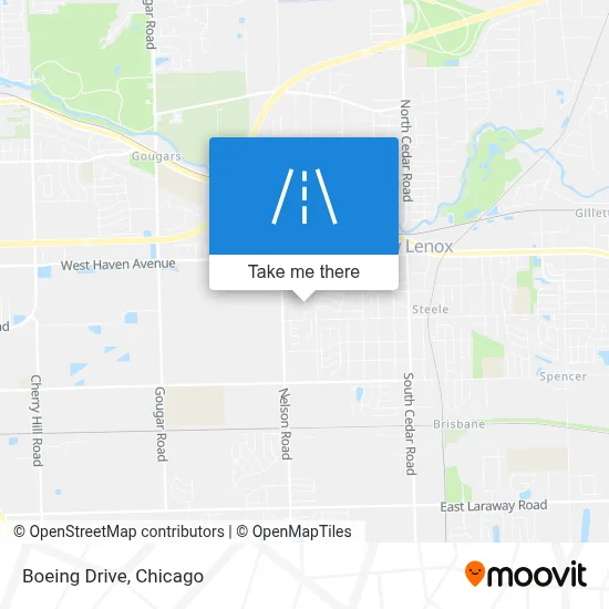 Boeing Drive map
