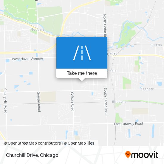 Churchill Drive map