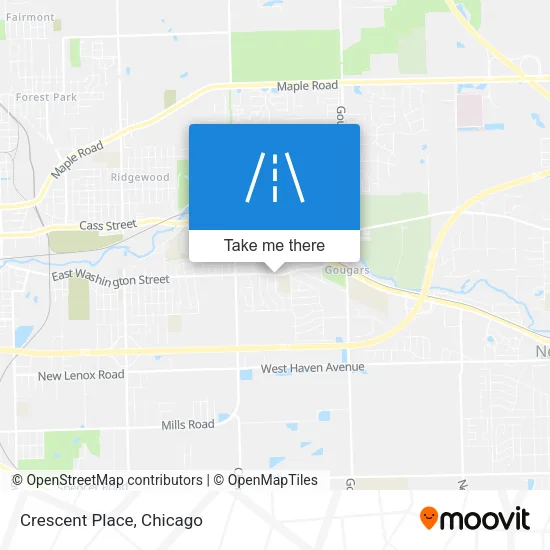 Crescent Place map