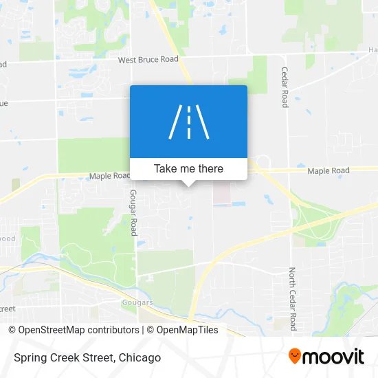 Spring Creek Street map