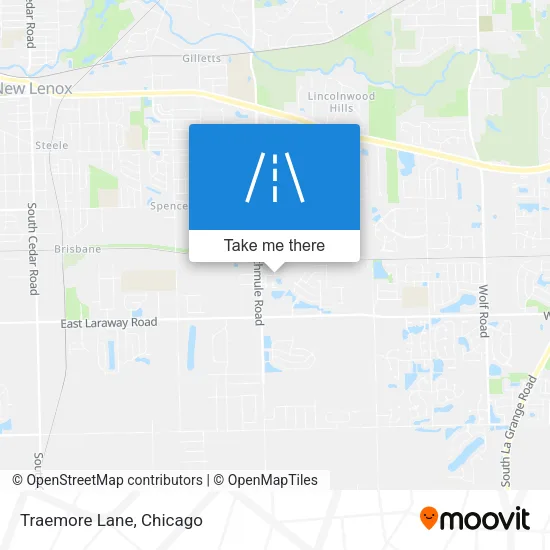 Traemore Lane map