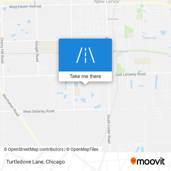 Turtledove Lane map