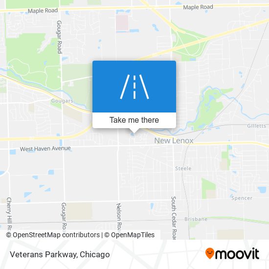 Mapa de Veterans Parkway