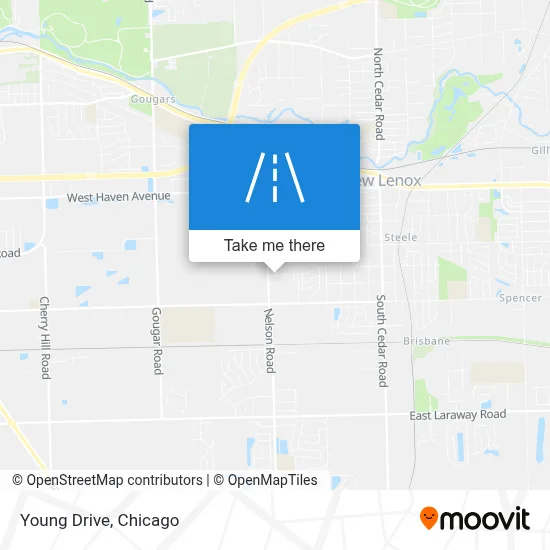 Young Drive map