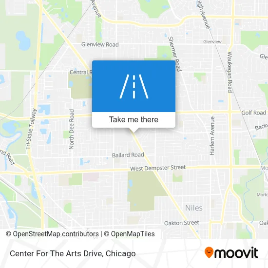 Center For The Arts Drive map