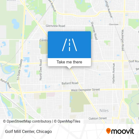 Golf Mill Center map