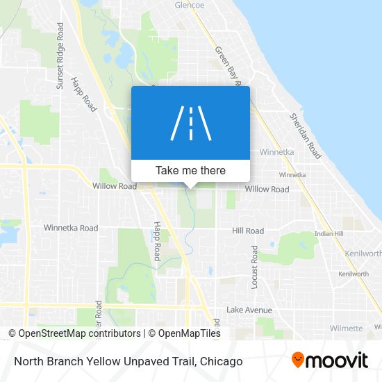 North Branch Yellow Unpaved Trail map