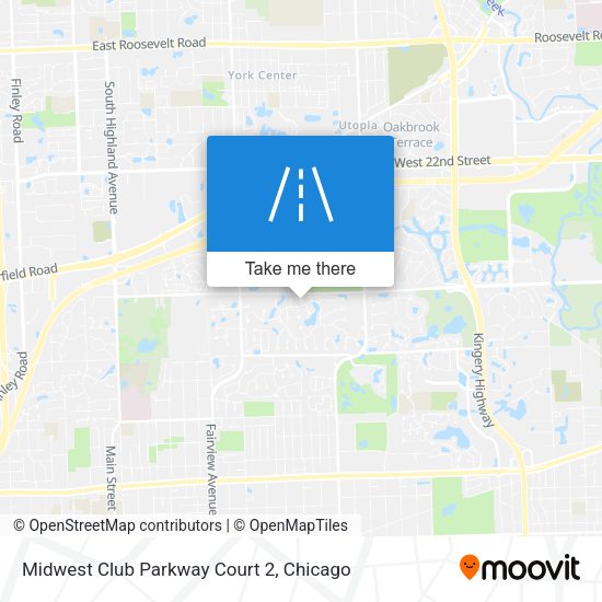 Mapa de Midwest Club Parkway Court 2