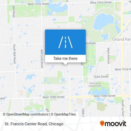 St. Francis Center Road map