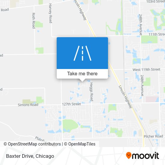 Mapa de Baxter Drive