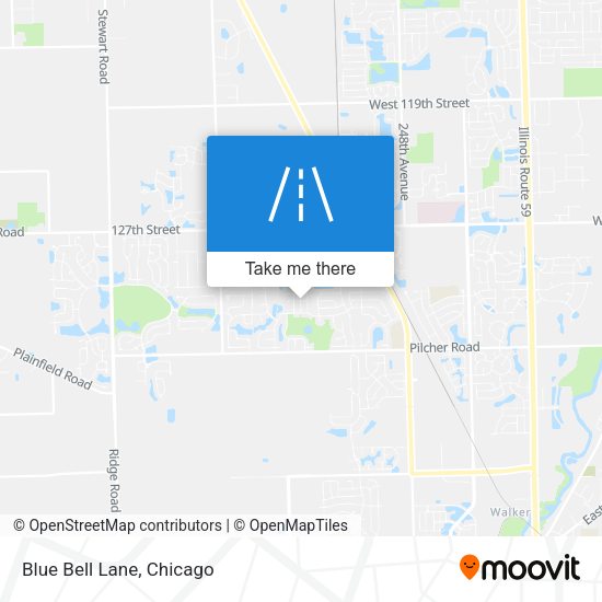 Blue Bell Lane map