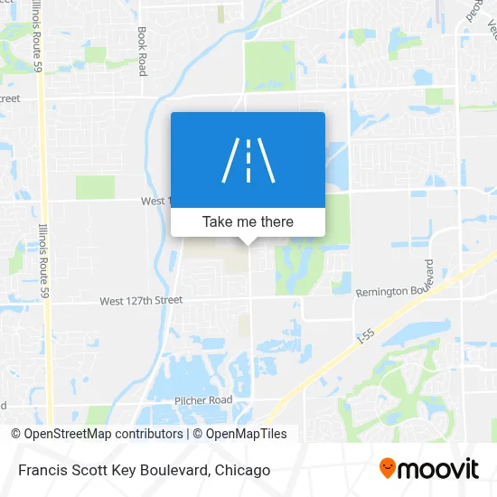 Francis Scott Key Boulevard map