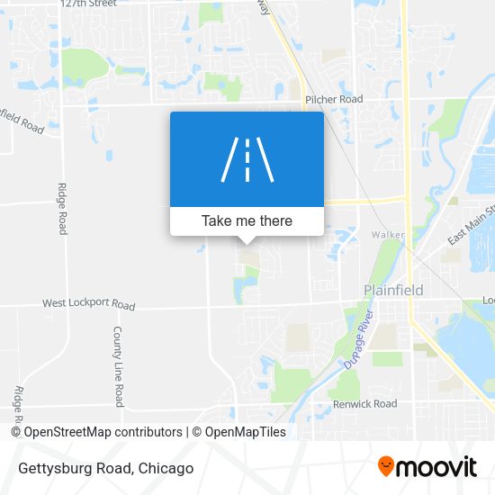 Mapa de Gettysburg Road