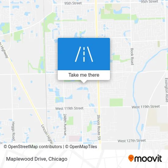Maplewood Drive map