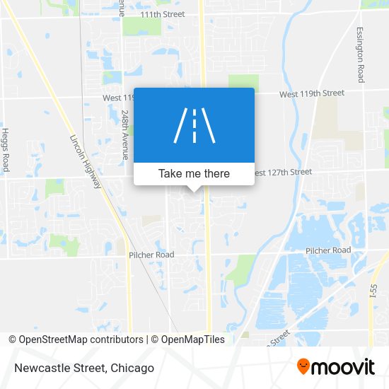 Mapa de Newcastle Street
