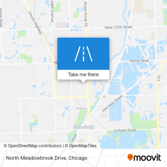 North Meadowbrook Drive map
