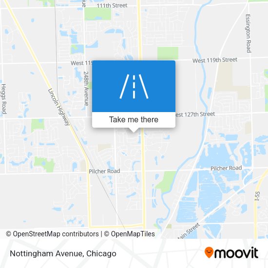 Mapa de Nottingham Avenue