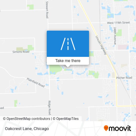 Mapa de Oakcrest Lane