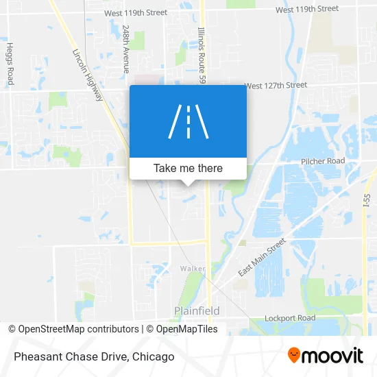 Pheasant Chase Drive map