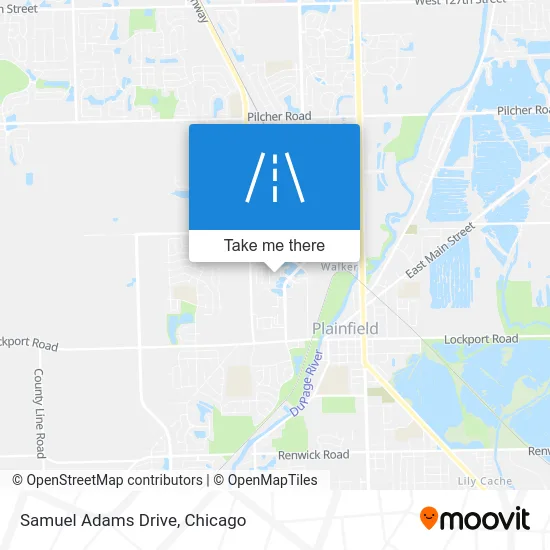 Samuel Adams Drive map