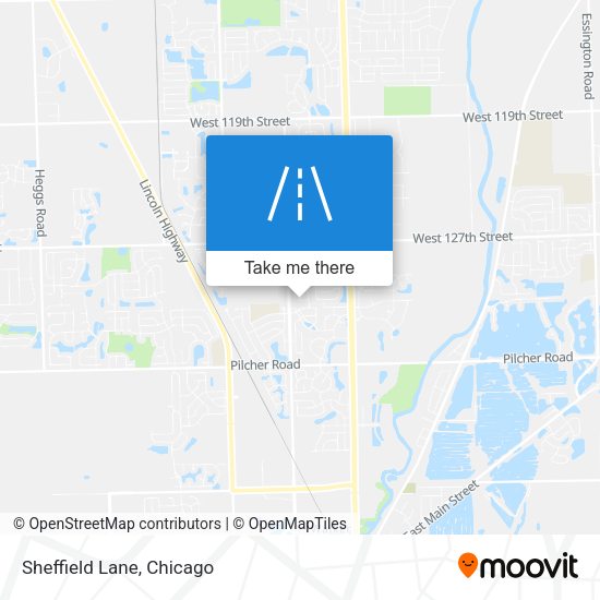 Mapa de Sheffield Lane