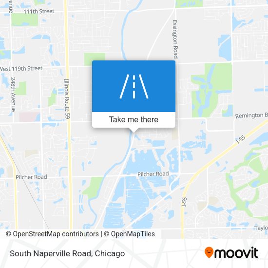 South Naperville Road map