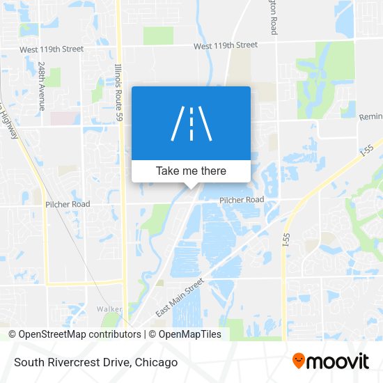 South Rivercrest Drive map