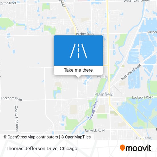 Thomas Jefferson Drive map