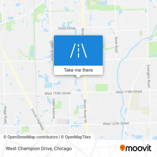 West Champion Drive map
