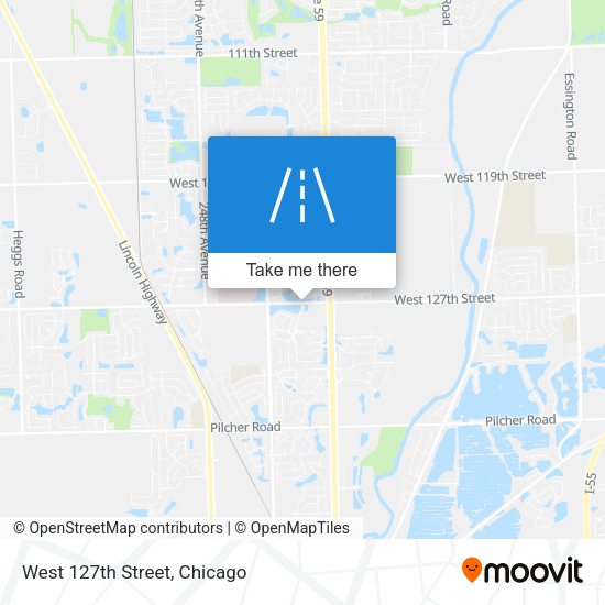 West 127th Street map