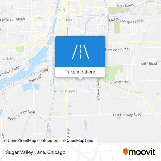 Sugar Valley Lane map