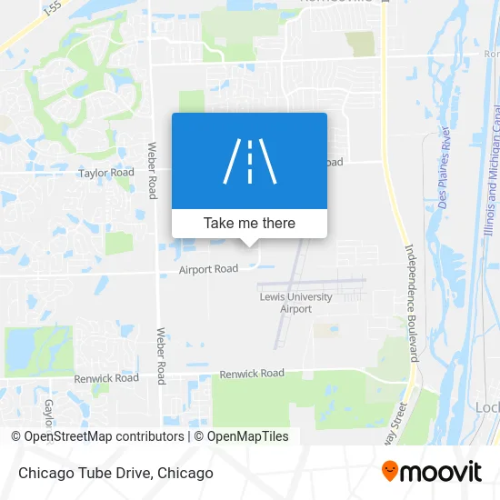 Chicago Tube Drive map