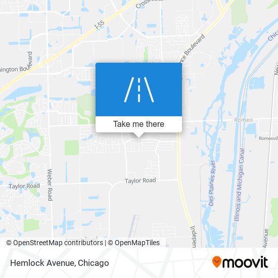 Mapa de Hemlock Avenue