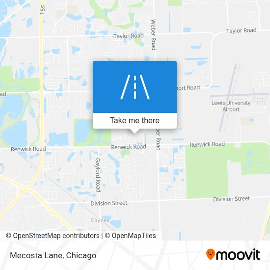 Mecosta Lane map