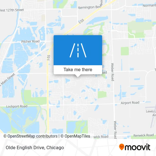 Olde English Drive map