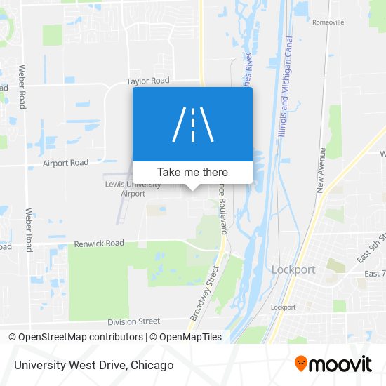 University West Drive map