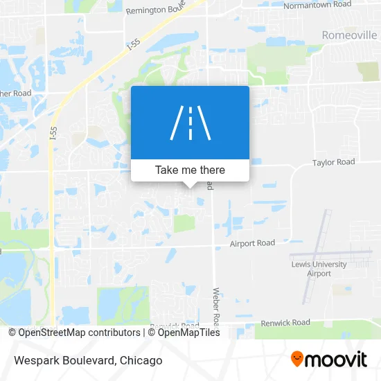 Wespark Boulevard map