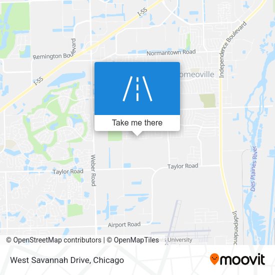 West Savannah Drive map