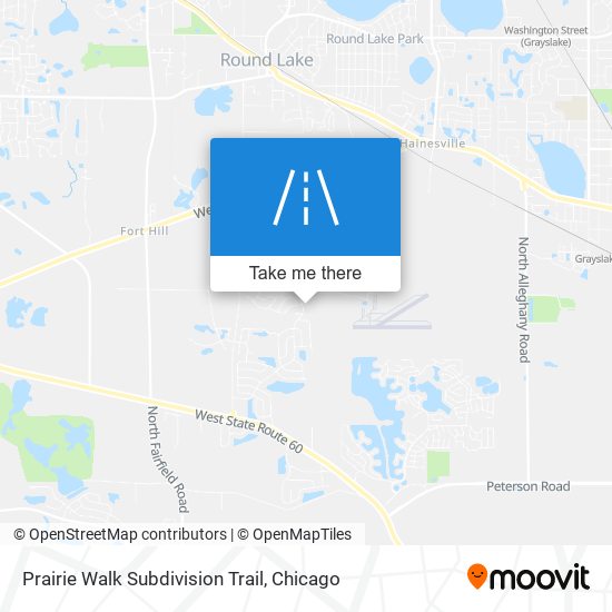 Prairie Walk Subdivision Trail map