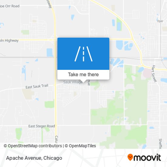 Apache Avenue map