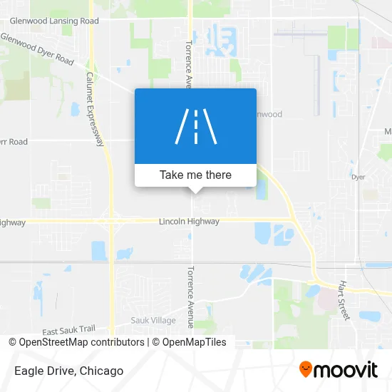 Eagle Drive map