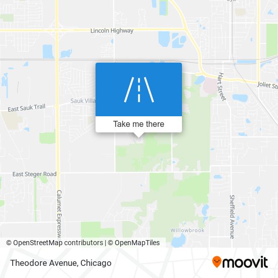 Mapa de Theodore Avenue