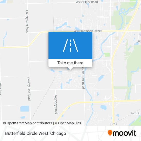 Butterfield Circle West map