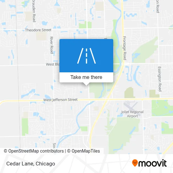 Cedar Lane map