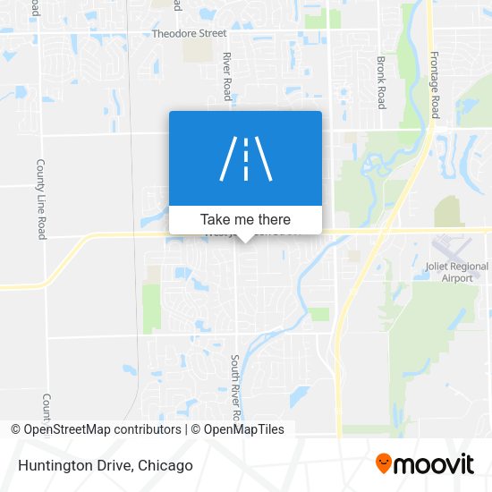 Huntington Drive map