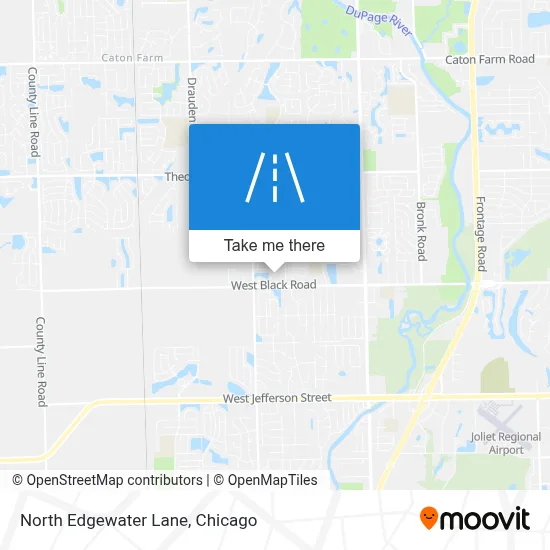 North Edgewater Lane map