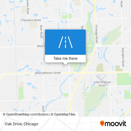 Oak Drive map